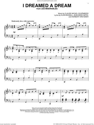 Les Miserables Piano Solo Movie Pack featuring Suddenly