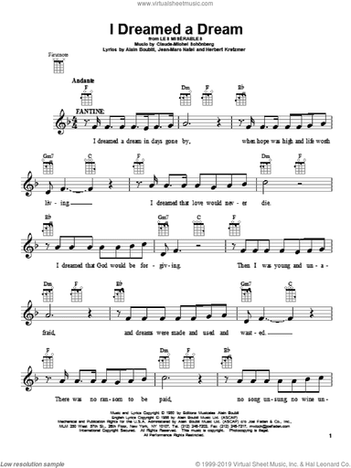Les Miserables Ukulele Movie Pack featuring Suddenly