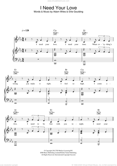 I Need Your Love (featuring Ellie Goulding)