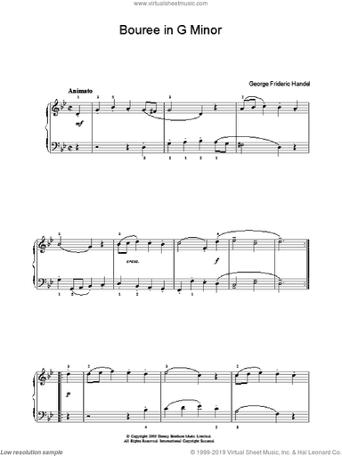 Bouree In G Minor
