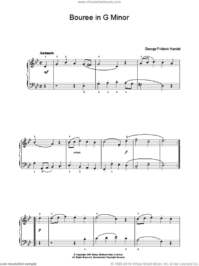 Bouree In G Minor