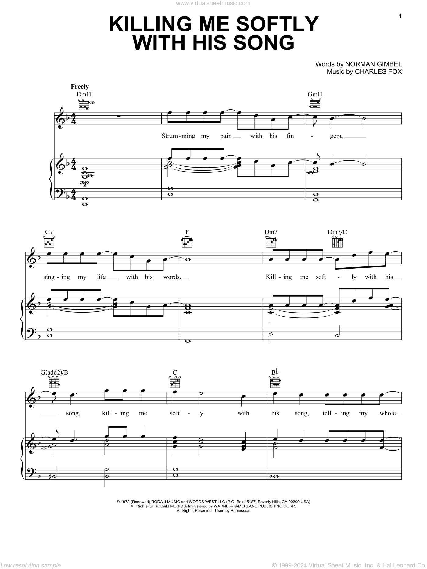 Killing Me Softly With His Song