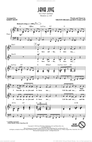 Java Jive (arr. Kirby Shaw)