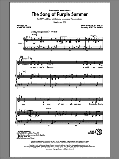 The Song Of Purple Summer