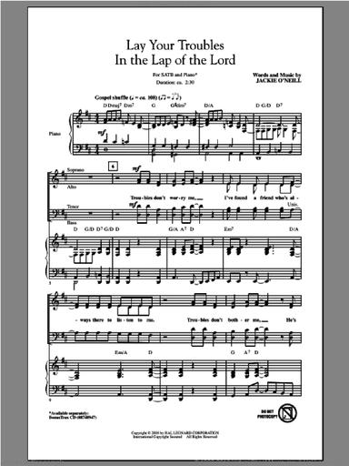 Lay Your Troubles In The Lap Of The Lord