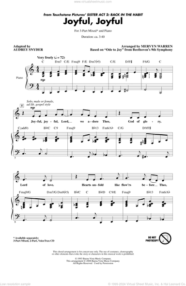 Joyful, Joyful (from Sister Act 2) (arr. Audrey Snyder)