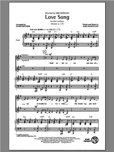 Love Song (arr. Mark Brymer)