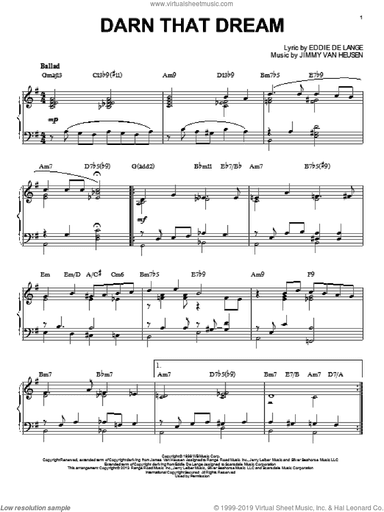 Darn That Dream (arr. Brent Edstrom)