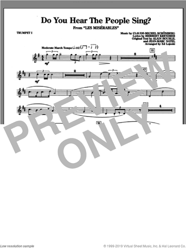 Do You Hear The People Sing? (from Les Miserables) (arr. Ed Lojeski)