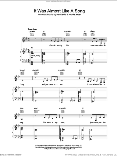 It Was Almost Like A Song