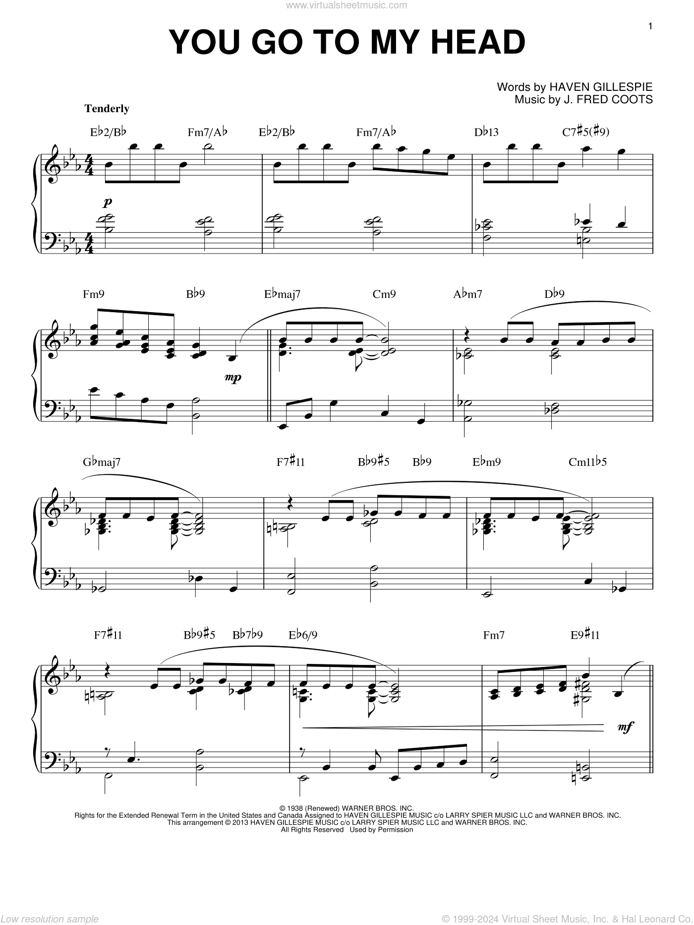 You Go To My Head (arr. Brent Edstrom)