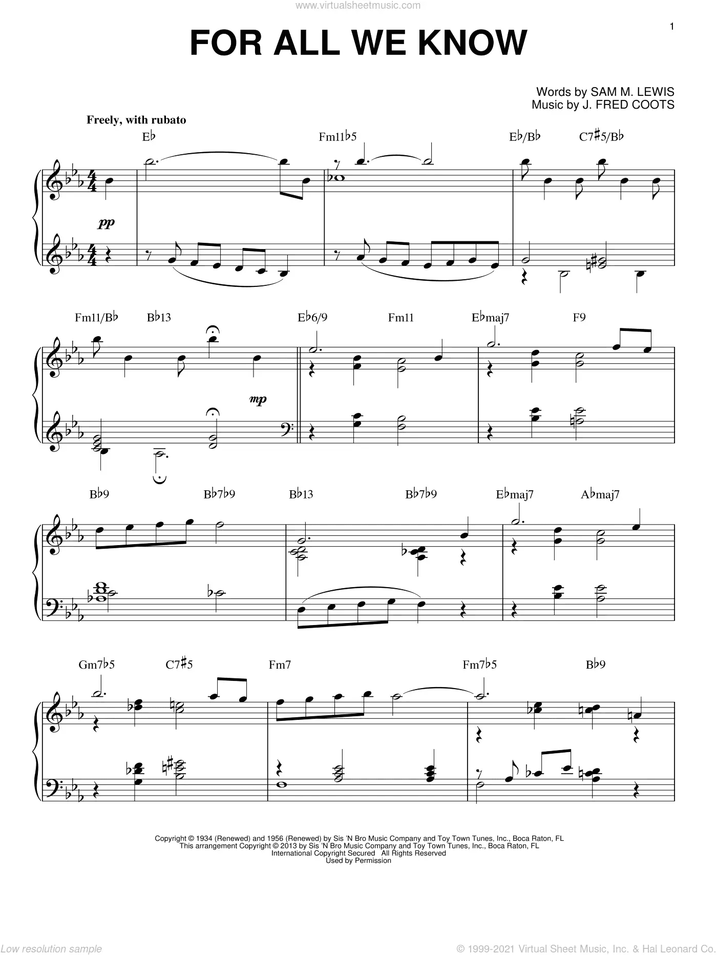 For All We Know (arr. Brent Edstrom)