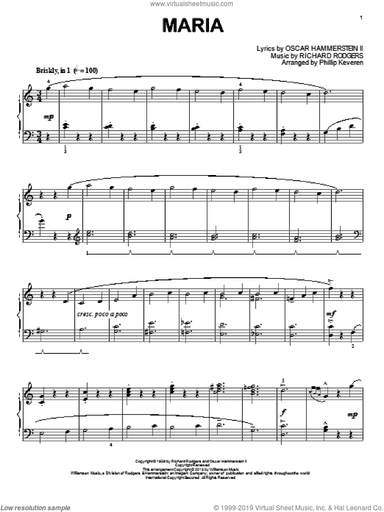 Maria (from The Sound Of Music) (arr. Phillip Keveren)