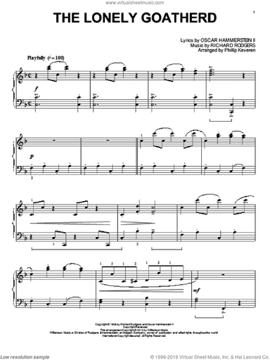 The Lonely Goatherd (from The Sound Of Music) (arr. Phillip Keveren)