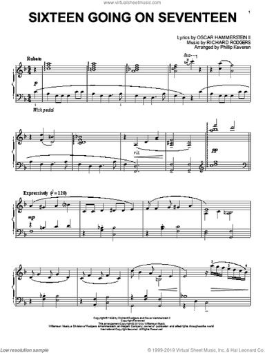 Sixteen Going On Seventeen (from The Sound Of Music) (arr. Phillip Keveren)