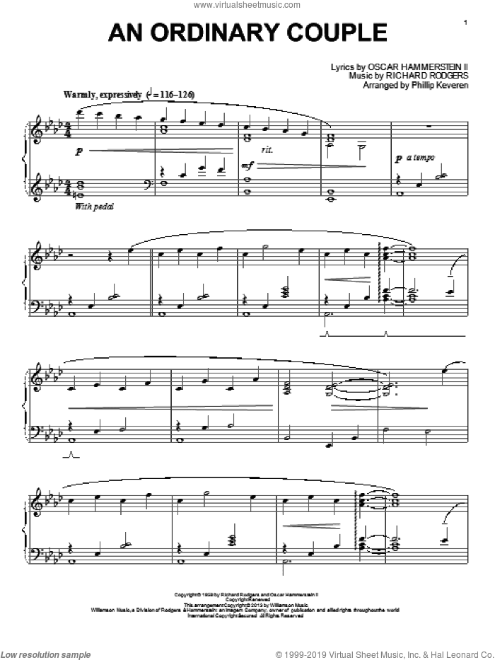An Ordinary Couple (from The Sound Of Music) (arr. Phillip Keveren)
