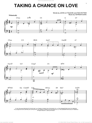 Taking A Chance On Love (arr. Brent Edstrom)