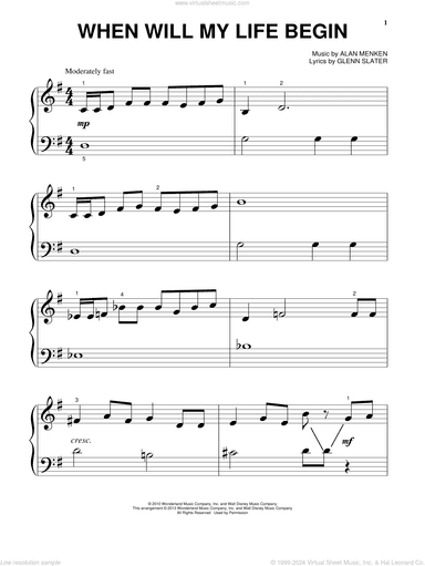 When Will My Life Begin? (from Tangled), (beginner)