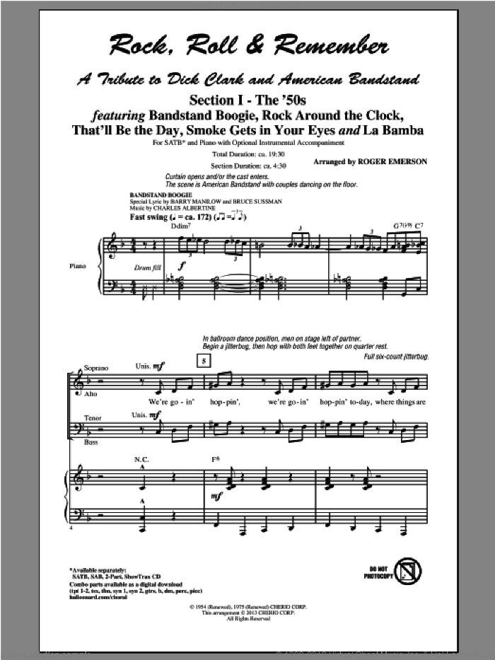 Rock, Roll and Remember: A Tribute To Dick Clark and American Bandstand (Medley)