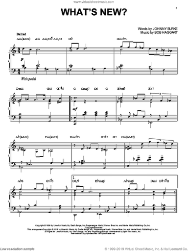 What's New? [Jazz version] (arr. Brent Edstrom)