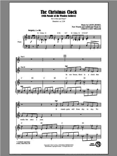 The Christmas Clock (with Parade Of The Wooden Soldiers) (arr. Cristi Cary Miller)