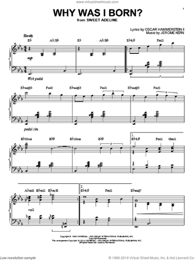 Why Was I Born? [Jazz version] (arr. Brent Edstrom)