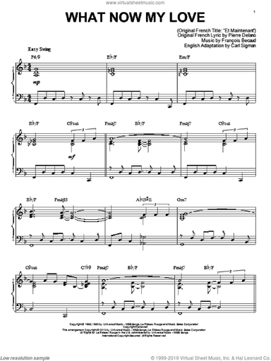 What Now My Love [Jazz version] (arr. Brent Edstrom)