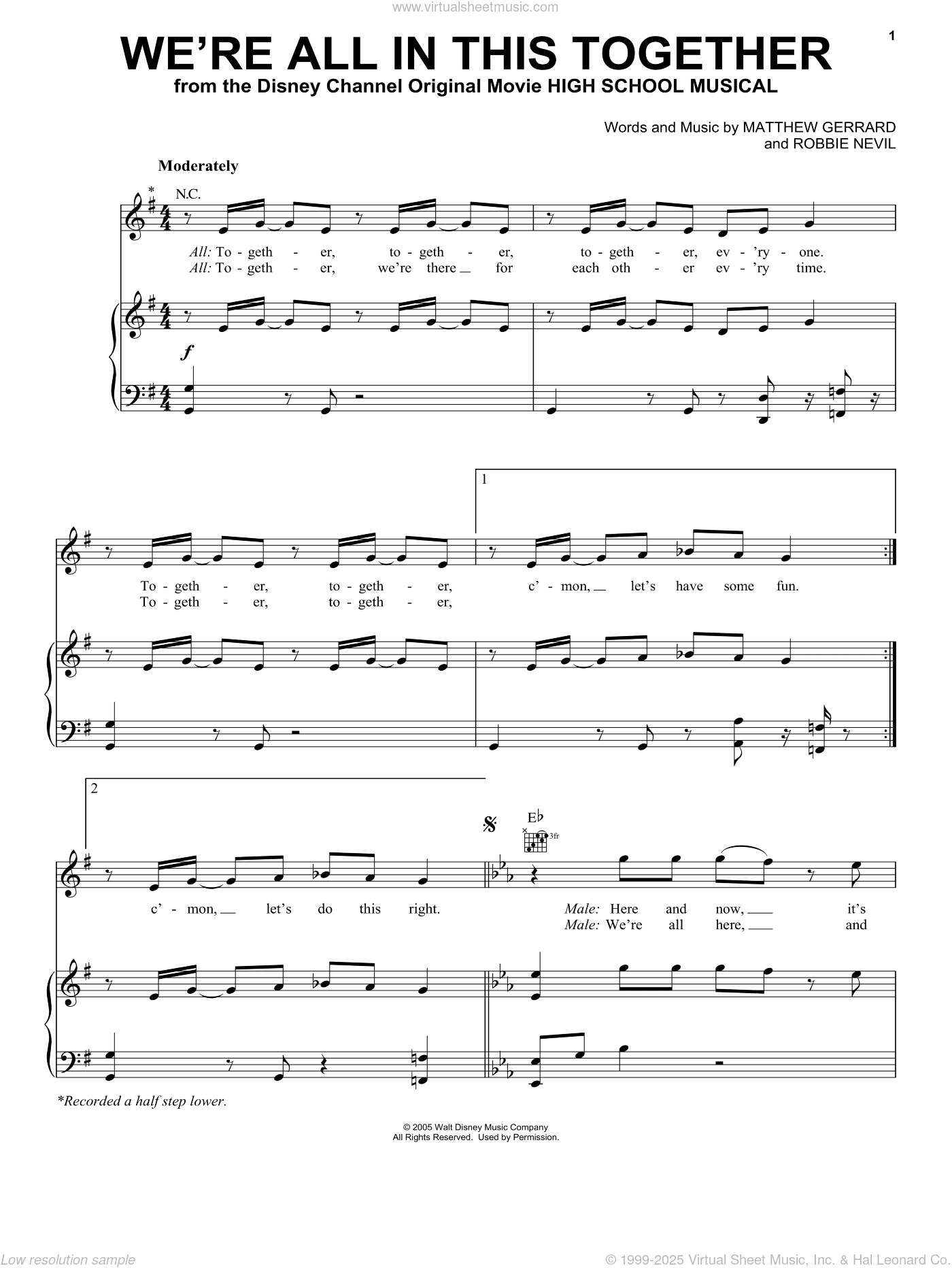 We're All In This Together (from High School Musical)
