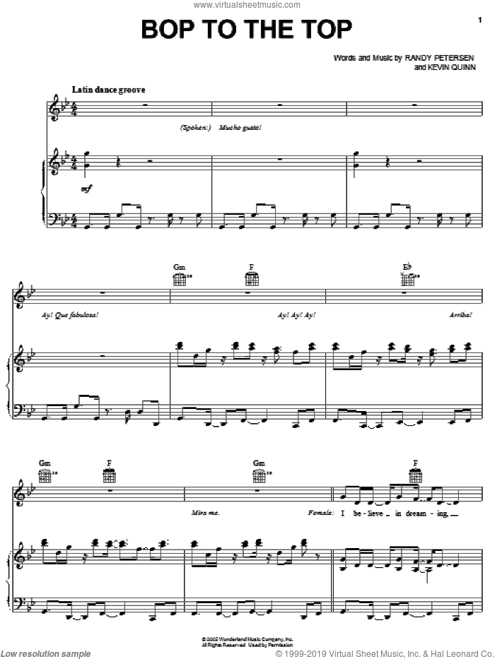 Bop To The Top (from High School Musical)