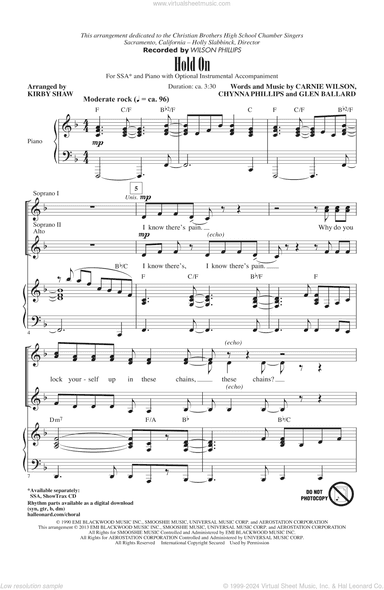 Hold On (arr. Kirby Shaw)