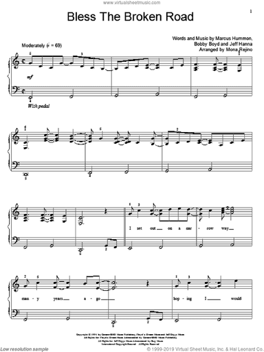 Bless The Broken Road, (beginner)