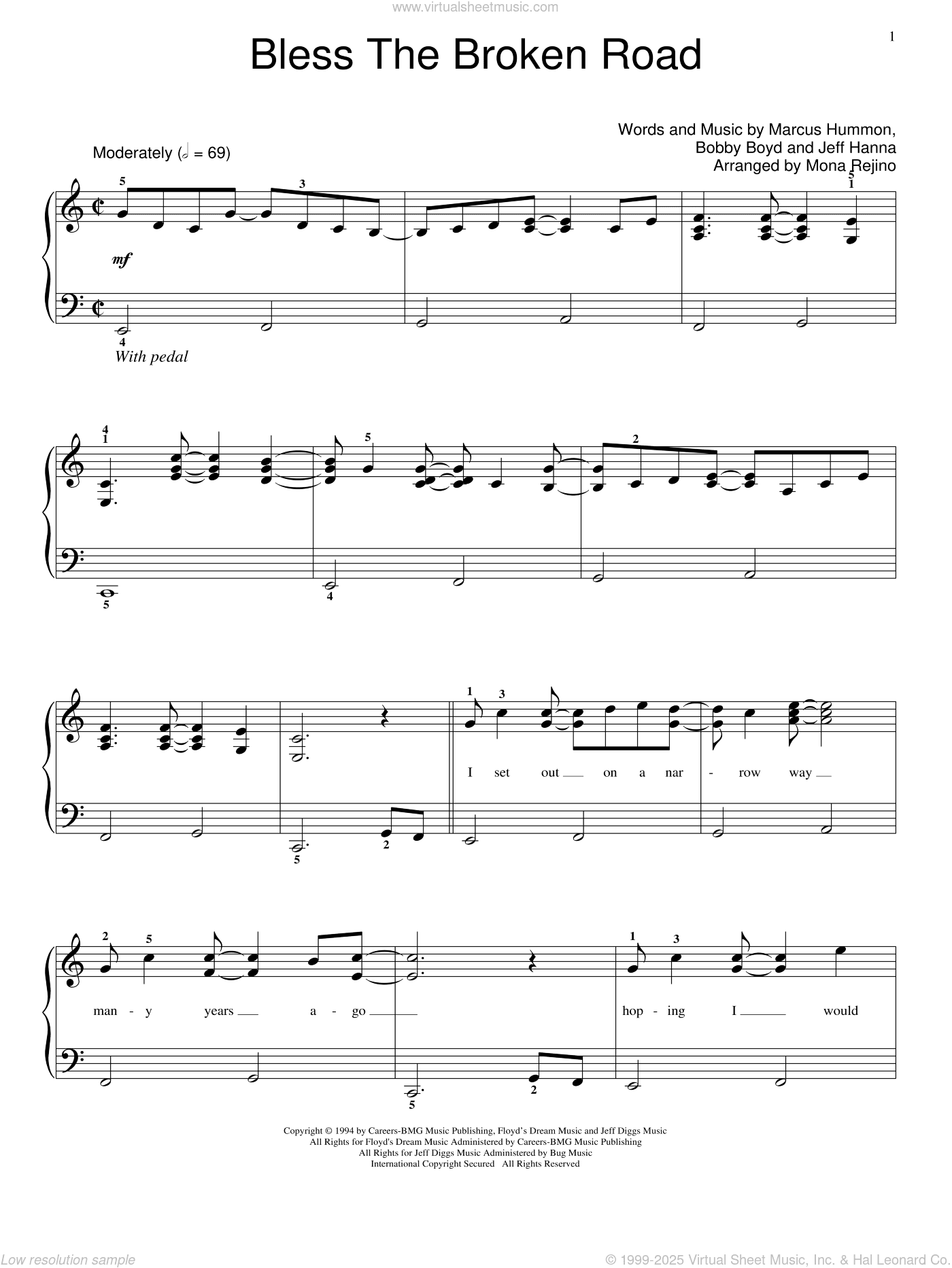 Bless The Broken Road, (beginner)