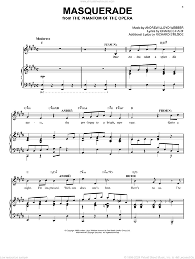 Masquerade (from The Phantom Of The Opera)