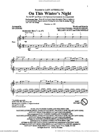 On This Winter's Night (arr. Ed Lojeski)