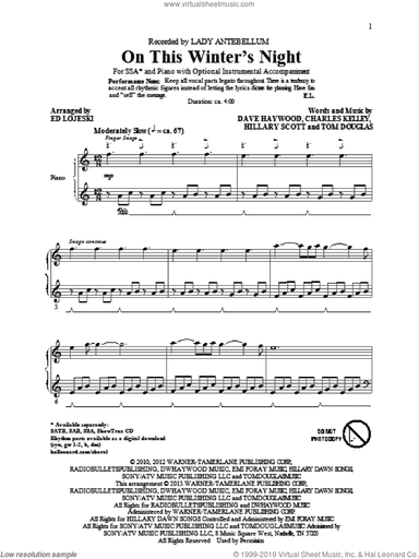 On This Winter's Night (arr. Ed Lojeski)
