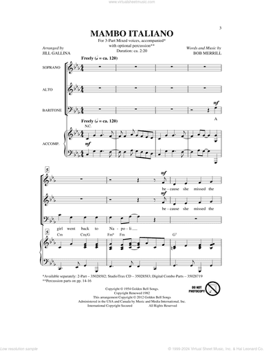 Mambo Italiano (arr. Jill Gallina)