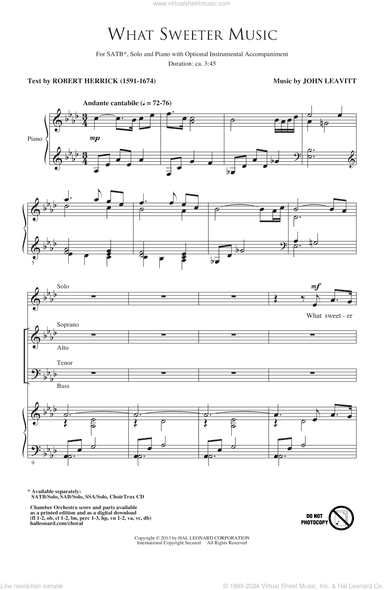 What Sweeter Music