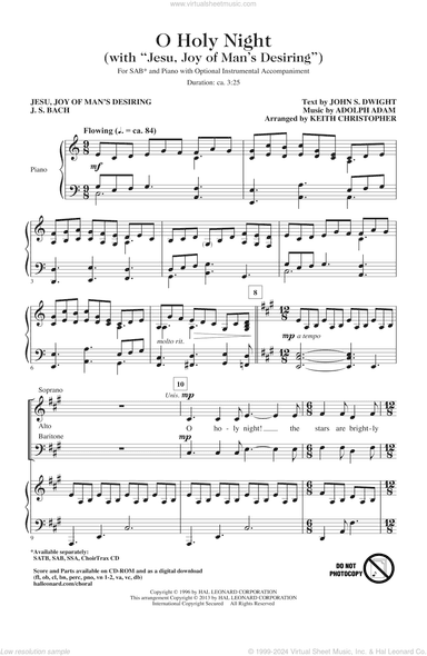 O Holy Night (with Jesu, Joy Of Man's Desiring)