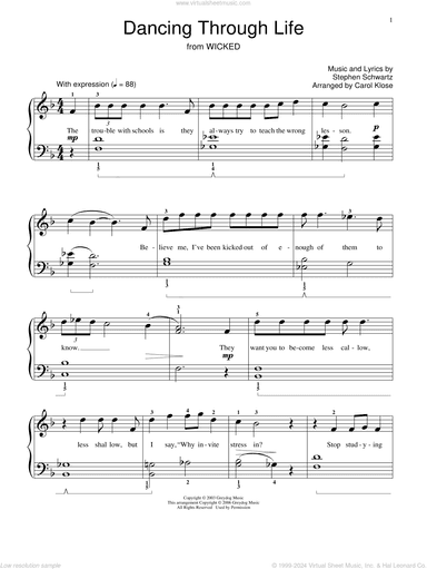 Dancing Through Life (from Wicked)