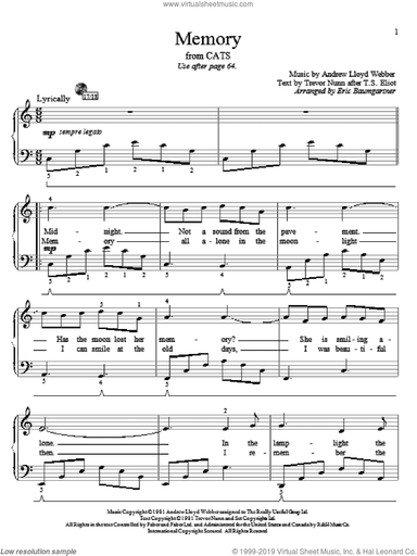 Memory (from Cats) (arr. Eric Baumgartner)