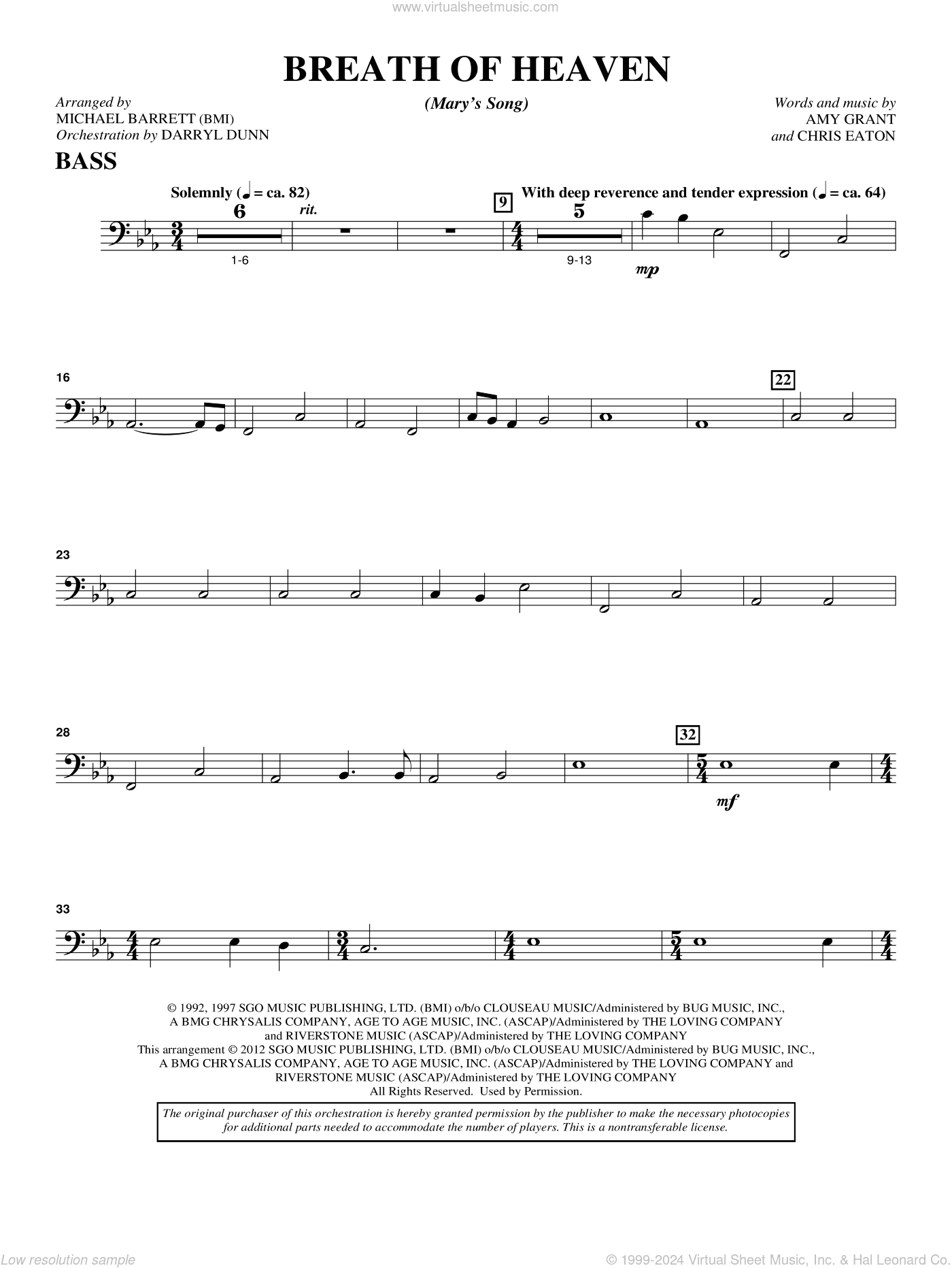 Breath Of Heaven (from "All Is Well")