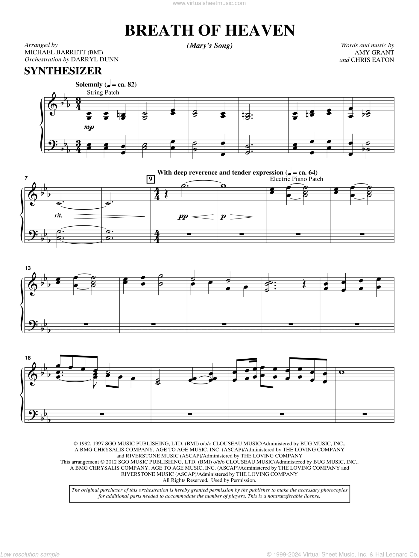 Breath Of Heaven (from "All Is Well")