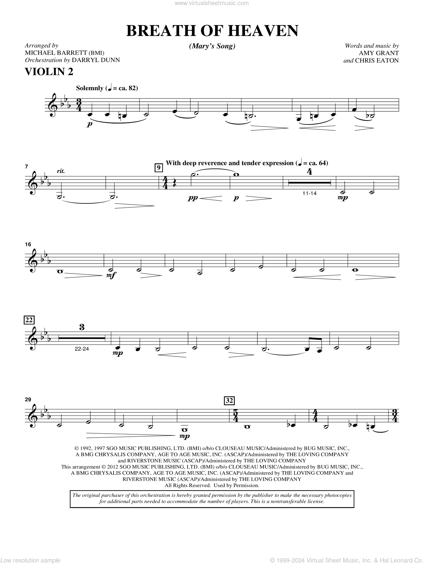 Breath Of Heaven (from "All Is Well")