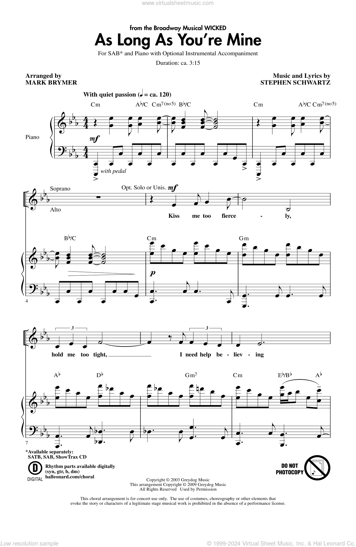 As Long As You're Mine (from Wicked)