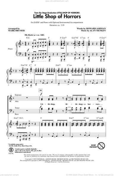Little Shop Of Horrors (from Little Shop of Horrors) (arr. Mark Brymer)