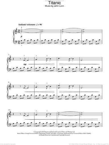 Titanic (from Downton Abbey), (easy)