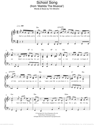 School Song (From 'Matilda The Musical')