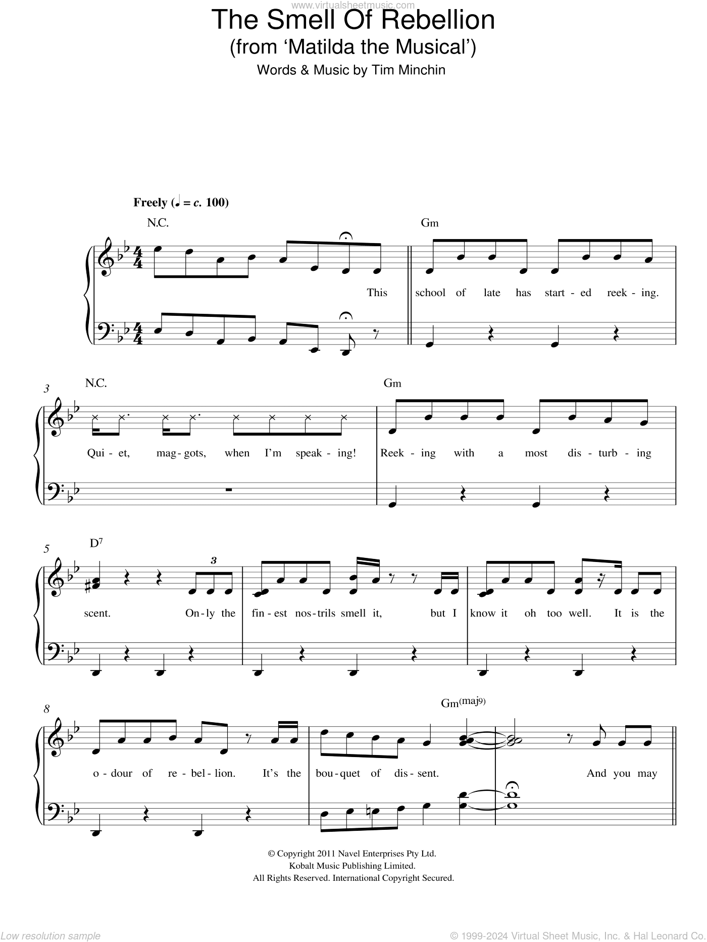 The Smell Of Rebellion ('From Matilda The Musical')