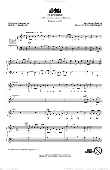 Alleluia (from Motet VI, BWV 230)