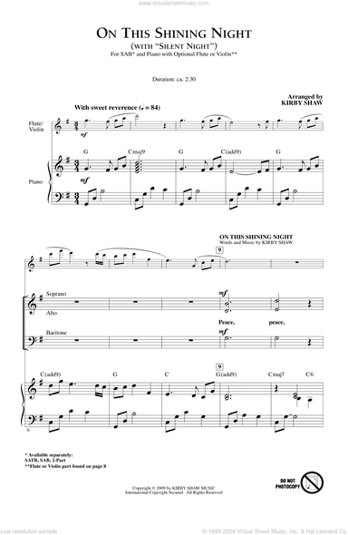 On This Shining Night (with Silent Night)